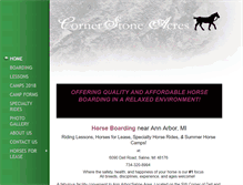 Tablet Screenshot of cornerstoneacresstables.com